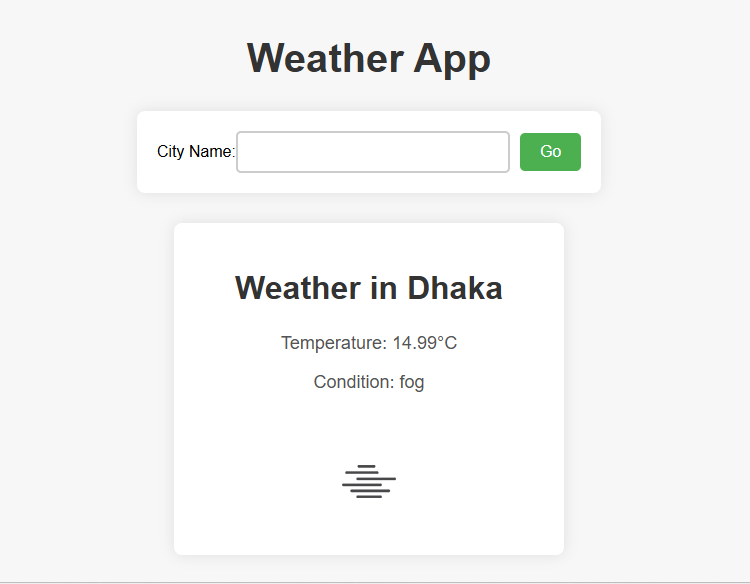 Weather Dashboard Screenshot